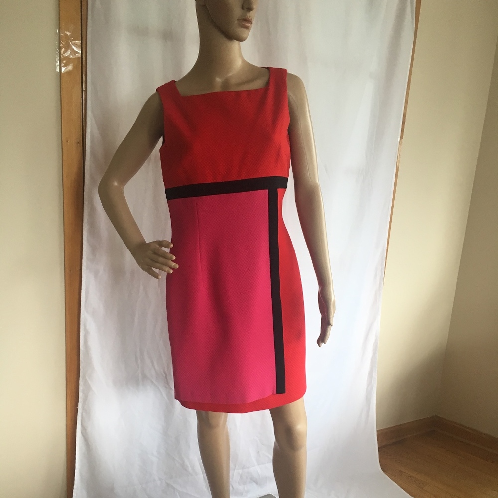 Hannah Hardy Red and Pink Dress